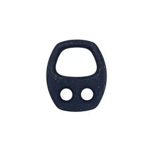 Placa de seguridad Bankl Para Escalada Rapel Negro Edelrid